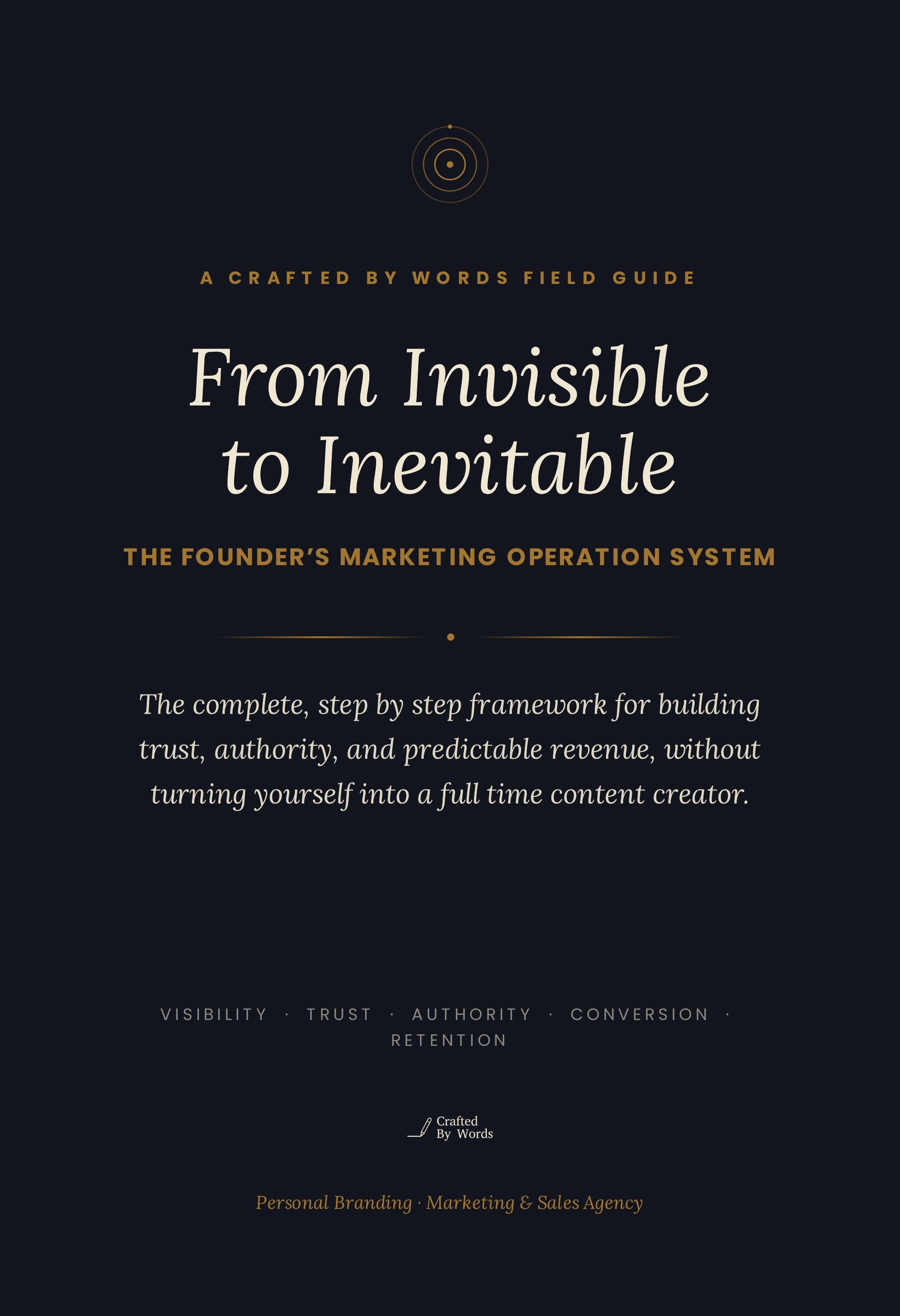 From Invisible to Inevitable: The Founder's Marketing Operation System.