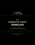 Website Copy Template for clear, trustworthy business websites by Crafted By Words